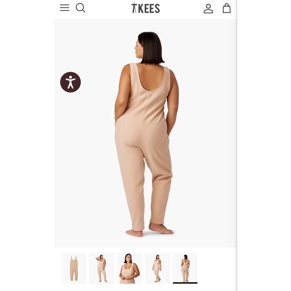 TKEES Playsuit in Bisque Size Large - Picture 6 of 9